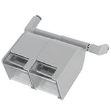 NoPunching WallMounted Seasoning Box Rotatable 2Layer Drawer Type Box for Kitchen(Gray )