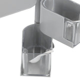NoPunching WallMounted Seasoning Box Rotatable 2Layer Drawer Type Box for Kitchen(Gray )