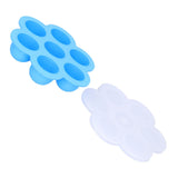 7‑Grid Sky Blue Baby Food Supplement Box Silicone Food Storage Container with Lid for Baby In Australia - Darrahopens