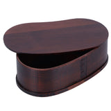 Portable Lunch Box Set Japanese Wooden Food Storage Container for Home Picnic 17x9cmPainted In Australia - Darrahopens