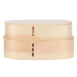 Lunch Box Set Japanese Style Wooden Food Storage Container for Students Workers 19x10x9.5cmWood Color In Australia - Darrahopens
