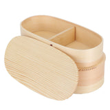 Lunch Box Set Japanese Style Wooden Food Storage Container for Students Workers 19x10x9.5cmWood Color In Australia - Darrahopens