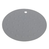 Round Shape Silicone Pad Kitchen AntiScald Insulation Dish Placemat for Kitchen Home(Dark Gray ) In Australia - Darrahopens