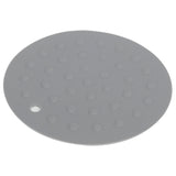 Round Shape Silicone Pad Kitchen AntiScald Insulation Dish Placemat for Kitchen Home(Dark Gray ) In Australia - Darrahopens