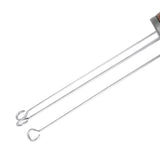 Needle Type Coffee Powder Distributor Wood Handle Coffee Stirrer Distribution Tool(Couvercle argenté noyer )