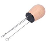 Needle Type Coffee Powder Distributor Wood Handle Coffee Stirrer Distribution Tool(Couverture noire hêtre )