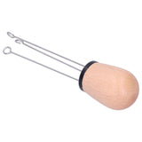 Needle Type Coffee Powder Distributor Wood Handle Coffee Stirrer Distribution Tool(Couverture noire hêtre )