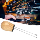 Needle Type Coffee Powder Distributor Wood Handle Coffee Stirrer Distribution Tool(Couverture noire Fraxinus )