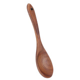 Teak Wood Tableware Food Grade Wooden Kitchen Restaurant Dining Tableware for SaladSpoon In Australia - Darrahopens