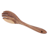 Teak Wood Tableware Food Grade Wooden Kitchen Restaurant Dining Tableware for SaladFork In Australia - Darrahopens