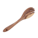 Teak Wood Tableware Food Grade Wooden Kitchen Restaurant Dining Tableware for SaladFork In Australia - Darrahopens