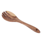 Teak Wood Tableware Food Grade Wooden Kitchen Restaurant Dining Tableware for SaladFork In Australia - Darrahopens