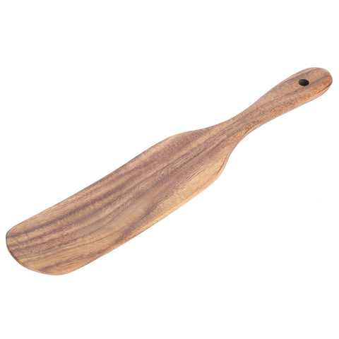 Teak Spatula Flat Shape FoodGrade Wooden Cooking Spatula for Home Kitchen Cooking(29x5.5cm ) In Australia - Darrahopens