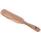 Teak Spatula Flat Shape FoodGrade Wooden Cooking Spatula for Home Kitchen Cooking(29x5.5cm ) In Australia - Darrahopens
