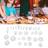 33Pcs/Set Fondant Cake Baking Tool DIY Biscuits Cookies Mold Cooking Tool Kitchen Utensils