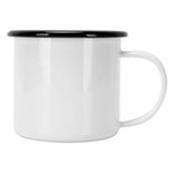 8cm 350ml Enamel Cup Environmentally Friendly Thickened Water Cup for Coffee Wine Water SuppliesWhite