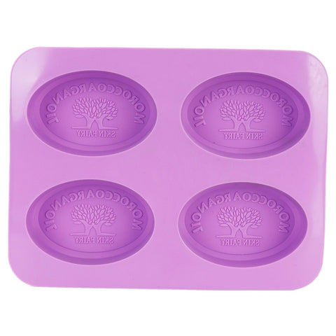 4Gird Silicone Cake Mold Oval Aroma Candle HandMade Soap Mold for DIY Baking Tool In Australia - Darrahopens