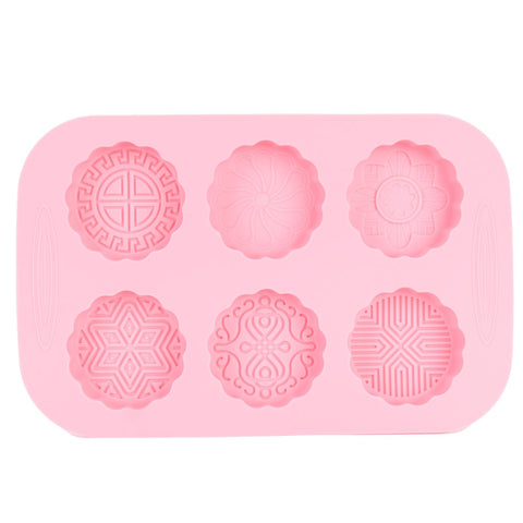 6Grid Mooncake Silicone Mold DIY Baking HandMade Soap Mold for Dessert Kitchen Tool In Australia - Darrahopens