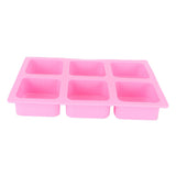 6‑Grid Square Mold Silicone Cake Aroma Hand Making Soap Mould DIY Tool for Baking Soap In Australia - Darrahopens