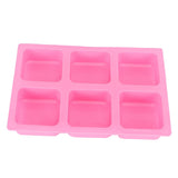 6‑Grid Square Mold Silicone Cake Aroma Hand Making Soap Mould DIY Tool for Baking Soap
