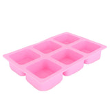 6‑Grid Square Mold Silicone Cake Aroma Hand Making Soap Mould DIY Tool for Baking Soap