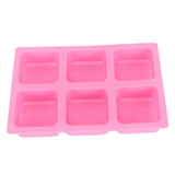 6‑Grid Square Mold Silicone Cake Aroma Hand Making Soap Mould DIY Tool for Baking Soap