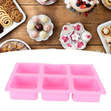 6‑Grid Square Mold Silicone Cake Aroma Hand Making Soap Mould DIY Tool for Baking Soap