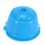 Refillable Coffee Capsule Filter Cup Kit Accessories for DOLCE GUSTO Coffee Machine(Blue 3 Capsules1 Spoon 1 Brush)