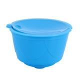 Refillable Coffee Capsule Filter Cup Kit Accessories for DOLCE GUSTO Coffee Machine(Blue 5 Capsules1 Spoon 1 Brush)