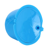 Refillable Coffee Capsule Filter Cup Kit Accessories for DOLCE GUSTO Coffee Machine(Blue 5 Capsules1 Spoon 1 Brush)