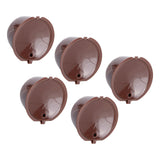 Coffee Capsules Reusable Refillable Coffee Cup Filter Kit Fit for DOLCE GUSTO Machine(Coffee 5 Capsules1 Spoon 1 Brush) In Australia - Darrahopens