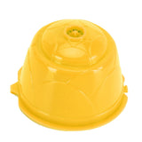 Coffee Machine Capsule Kit Reusable Coffee Filter Cup Accessories Fit for DOLCE GUSTO(Yellow 3 Capsules1 Spoon 1 Brush)