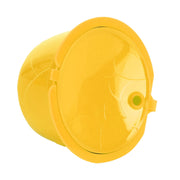 Coffee Machine Capsule Kit Reusable Coffee Filter Cup Accessories Fit for DOLCE GUSTO(Yellow 3 Capsules1 Spoon 1 Brush)