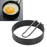 Stainless Steel Egg Frying Mold Round NonStick with Handle Egg Ring Mould for Kitchen