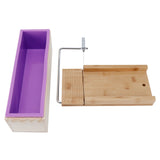 1200ml Soap Mold Bamboo Cake Bread Soap Cutter DIY Bread Making Mold Set Kitchen Tool
