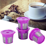 Coffee Capsule Brush Spoon Set Reusable Coffee Making Filter Cup for KEURIG 2.0 1.06Pcs