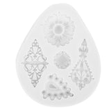 Retro Diamonds Pattern Fondant Mold Silicone Mold DIY Baking Cake Decorating Tool50‑611‑B Gray In Australia - Darrahopens