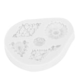 Retro Diamonds Pattern Fondant Mold Silicone Mold DIY Baking Cake Decorating Tool50‑611‑B Gray