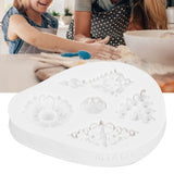 Retro Diamonds Pattern Fondant Mold Silicone Mold DIY Baking Cake Decorating Tool50‑611‑B Gray In Australia - Darrahopens