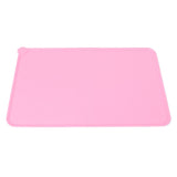 Pet Food Pad Silicone Waterproof Non Slip Bowl Drinking Feeding Mat Placemat for Dog Cat(Red ) In Australia - Darrahopens