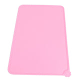 Pet Food Pad Silicone Waterproof Non Slip Bowl Drinking Feeding Mat Placemat for Dog Cat(Red ) In Australia - Darrahopens