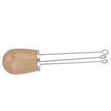 Needle Type Coffee Wooden Powder Dispenser Coffee Stirrer with Handle for Stiring CoffeeSilver