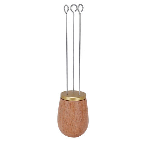 Needle Type Coffee Wooden Powder Dispenser Coffee Stirrer with Handle for Stiring CoffeeGolden In Australia - Darrahopens