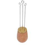 Needle Type Coffee Wooden Powder Dispenser Coffee Stirrer with Handle for Stiring CoffeeGolden In Australia - Darrahopens