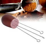 Needle Type Coffee Wooden Powder Dispenser Coffee Stirrer with Handle for Stiring CoffeeRose Gold
