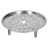 Stainless Steel Heat Resistant Steaming Rack Tripod Design Non Stick Rack for Food Cake(23.5CM )