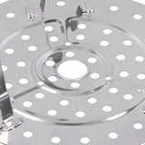 Stainless Steel Heat Resistant Steaming Rack Tripod Design Non Stick Rack for Food Cake(23.5CM )