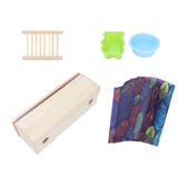 DIY Silicone Soap Mold Set with Wood Box Soap Rack Wrapping Paper Baking SuppliesPurple In Australia - Darrahopens
