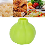 Green Silicone Garlic Peeler Food Grade Soft Material Peeling Tool for Home Kitchen
