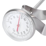 Coffee Thermometer Milk Frothing Dial Pointer Temperature Meter with Hook Kitchen Tool